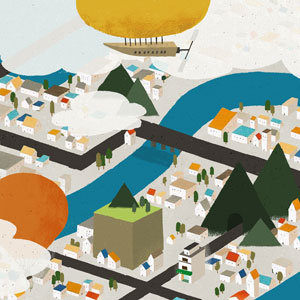 幸福書房のれん