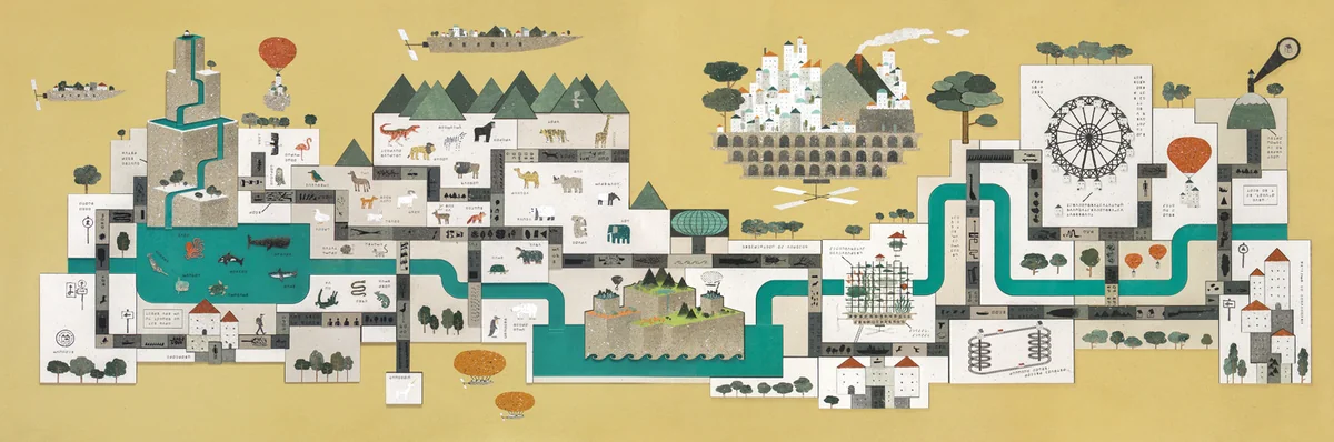 遊園地、案内図